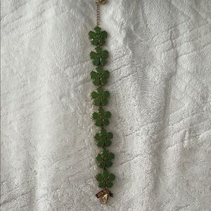 Kate Spade Green Floral Bracelet
